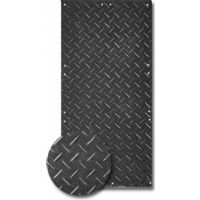 3x8 Black Mat w/ Cleats On Both Sides c/w Hand Holes